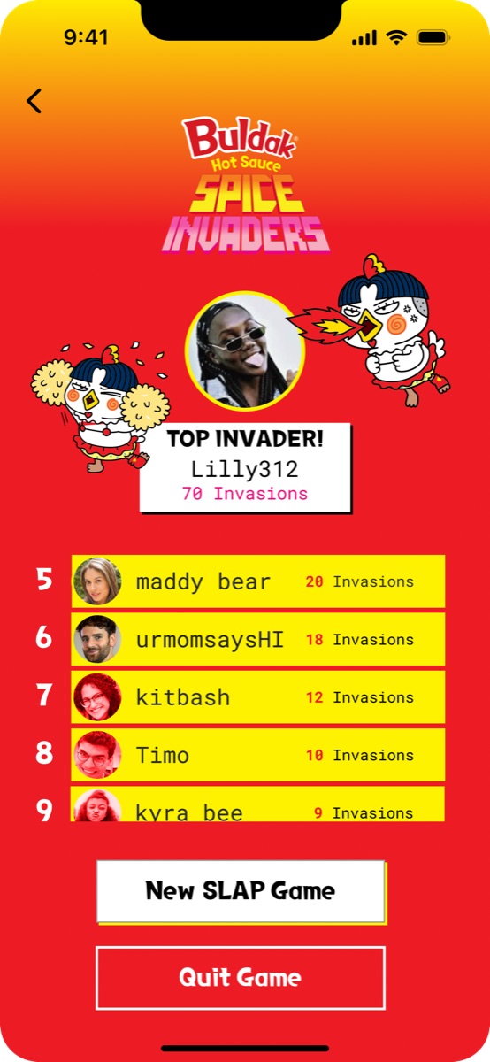 Buldak scoreboard